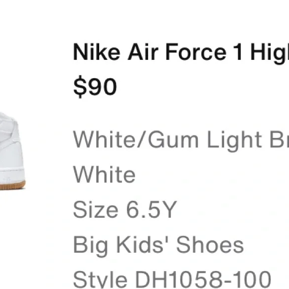 Air Force 1 High (big kids) - Picture 5 of 6